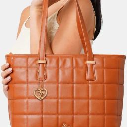 Lavie Tan Quilted Large Tote Handbag-image-19