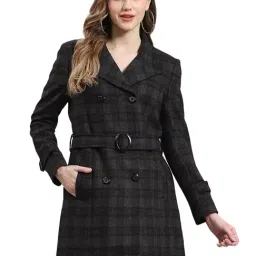 Monte Carlo Black Checks Coat-picture-21