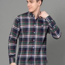 Red Tape Multicolor Regular Fit Check Shirt-4