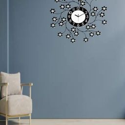 CHRONIKLE Round Black Iron Wall Clock-31