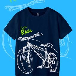 Codez Kids Navy Printed T-Shirt-image-85