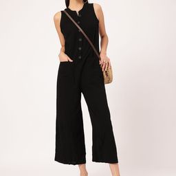 DressBerry Bold Babe Sunset Style Cozy Cotton Sleeveless Jumpsuit-picture-10