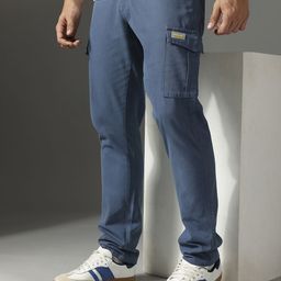 FCUK Men Straight Fit Cargos Trousers-image-42