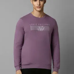Louis Philippe Lavender Regular Fit Sweatshirt-picture-33
