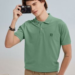 Red Flame Men Polo Collar Pockets T-shirt-image-47