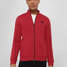 Allen Solly Red Cotton Regular Fit Jacket-picture-47
