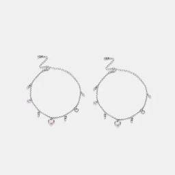 Shaya, Bring in the Cheer Heart Anklets in 925 Silver-image-36