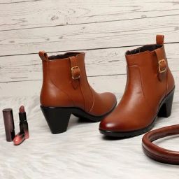 Elle Women's Tan Casual Booties-image-24