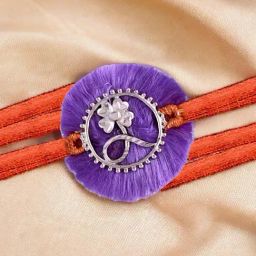 Rihi by P.C. Chandra Jewellers Flower Rakhi for Men & Boys-image-63