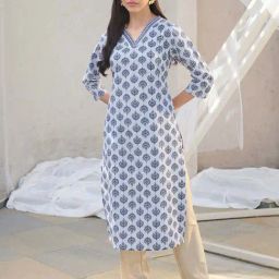 Stylum Blue Printed Kurtas-image-49