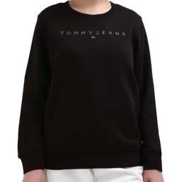 TOMMY HILFIGER Black Cotton Sweatshirt-picture-6