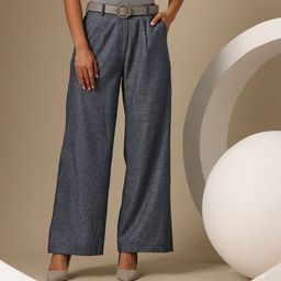 Chemistry Women Cotton-Linen Blend Trousers-image-51