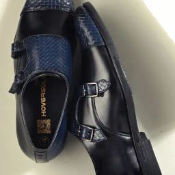 Hoversole Men's Henry Black Monk Shoes-image-43