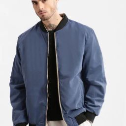 Showoff Cream Slim Fit Reversible Jacket-image-18