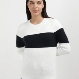 TOMMY HILFIGER White & Black Cotton Regular Fit Sweatshirt-picture-31