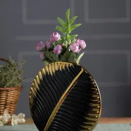 Tayhaa Black & Gold Ceramic Vases-image-27