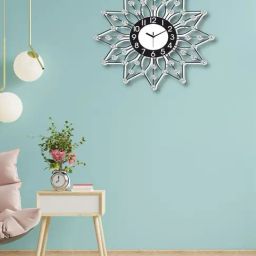 CHRONIKLE Round Black Iron Wall Clock-44