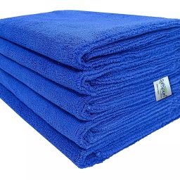 Softspun 40x60 Cm 340 GSM Blue Microfiber Towel Pack of 5 Pcs-image-35