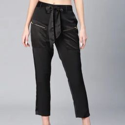 Oxolloxo Black Tapered Fit Pants-image-62