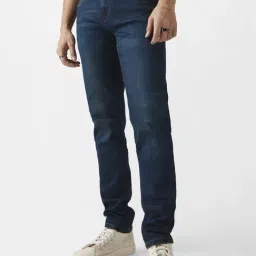 The Souled Store Navy Regular Fit Lightly Washed Jeans-image-70