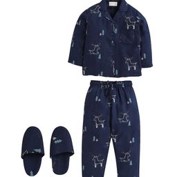 PICCOLO Girls Navy Blue & White Printed Night suit With Slippers-image-29