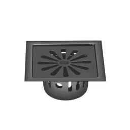Sanjay Chilly Square Ezee Floor Drainer with Cockroach Trap Black 127 x 127 mm, SCCT-SE-UB-127-image-83
