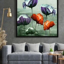 999Store Printed Teal Canvas Wall Art-image-86