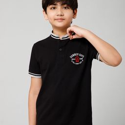 Alan Jones Boys Mandarin Collar T-shirt-picture-13