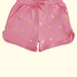 Pantaloons Junior Kids Pink Cotton Printed Shorts-image-66