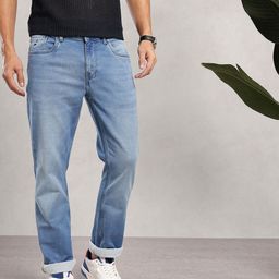 Nautica Men Straight Fit Mid-Rise Heavy Fade Stretchable Jeans-picture-28