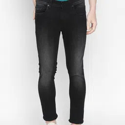 Basics Men Black Skinny Fit Low-Rise Mildly Distressed Jeans-image-30