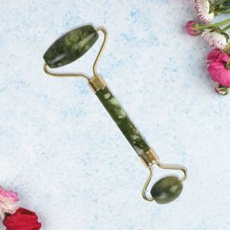 PERCLUTION ENTERPRISE Unisex Green Facial Massage Jade Roller-image-52