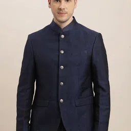 Turtle Self Design Single-Breasted Jacquard Blazer-72