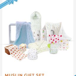 Moms Home 18 Pieces White Organic Cotton Baby Apparel Gift-image-18