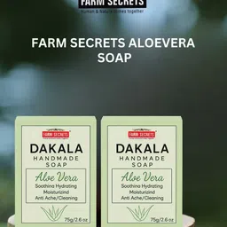 FARM SECRETS Set Of 2 Dakala Herbal Aloe Vera Soap- 75 g Each-image-77