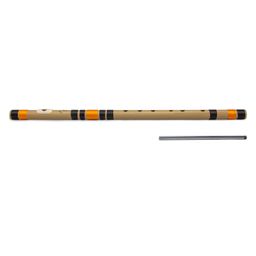 Radhe Flutes A Sharp Base Octave Left Handed Bansuri - Beige-21