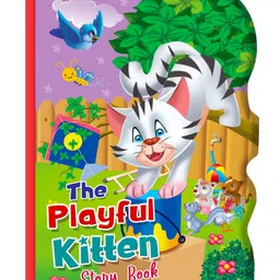 hellofriend books My Shaped Story Book: The Playful Kitten - Shaped Story Board Book for Kids-picture-24