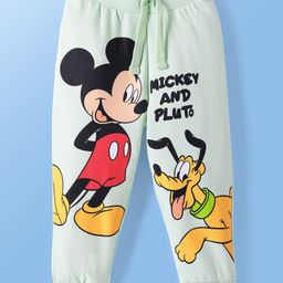 Babyoye Disney Terry Knit Full Length Mickey Mouse Printed Lounge Pant - Mint-image-36