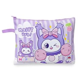 FunBlast Cartoon Print Multipurpose Pouch for Girls - Purple-image-36