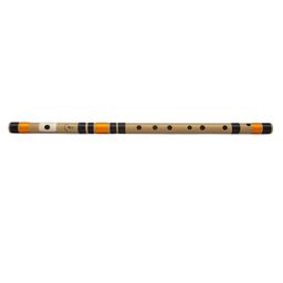 Radhe Flutes A Sharp Base Octave Left Handed Bansuri - Beige image 2