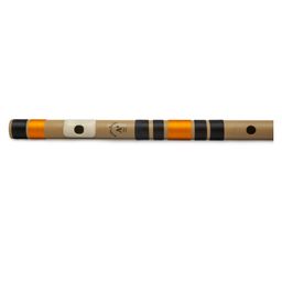 Radhe Flutes A Sharp Base Octave Left Handed Bansuri - Beige image 3