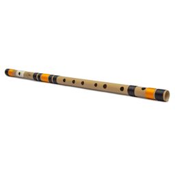 Radhe Flutes A Sharp Base Octave Left Handed Bansuri - Beige image 4