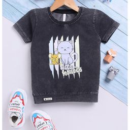 Toonyport Boys Typography Printed Round Neck Cotton T-shirt-image-85