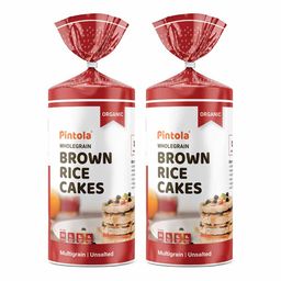 Pintola Wholegrain Brown Rice Cakes,  Multigrain (Pack of 2)  125 g -10