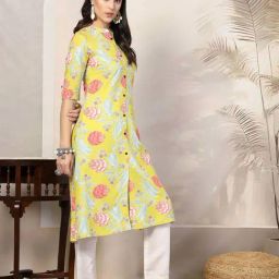 Stylum Multicolored Printed Kurtas image 3