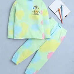 Bumzee Girls Multi Full Sleeves T-Shirt & Pyjama Set-image-69