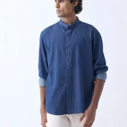 Ascot by Westside Blue Relaxed-Fit Denim Shirt-picture-33