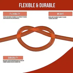 ORILEY 0.5 inch Non-Braided Water Pipe with Hose Connector Orange, ‎OR-WPG-133 (Roll of 50 m) image 5