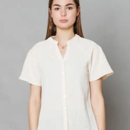 Zink London Off White Regular Fit Shirt-image-77