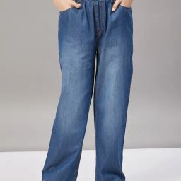 StyloBug Girls Blue Solid Jeans-picture-14